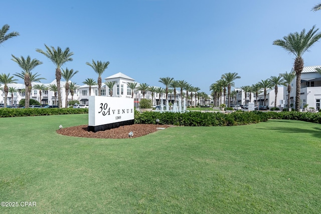 21823 Marlin Ave, Panama City Beach, FL 32413 - community / neighborhood sign with a residential view and a lawn