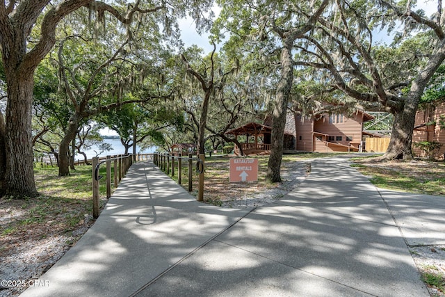 view of home's community with a gazebo