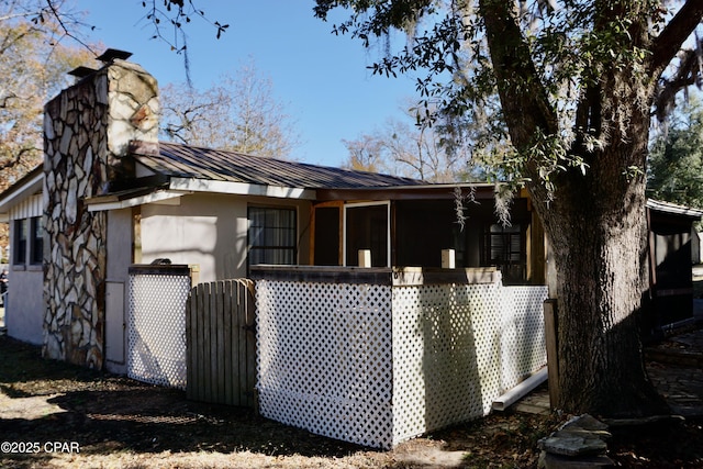 view of side of property