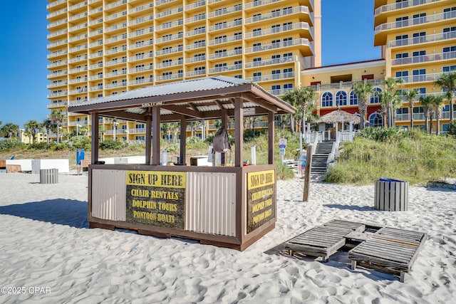 view of property's community featuring a gazebo