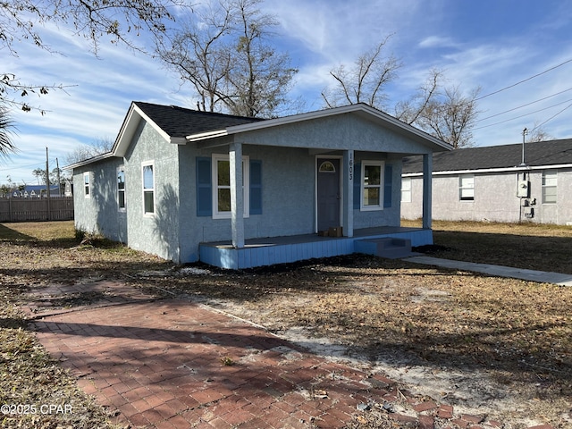 view of front of home with a porch