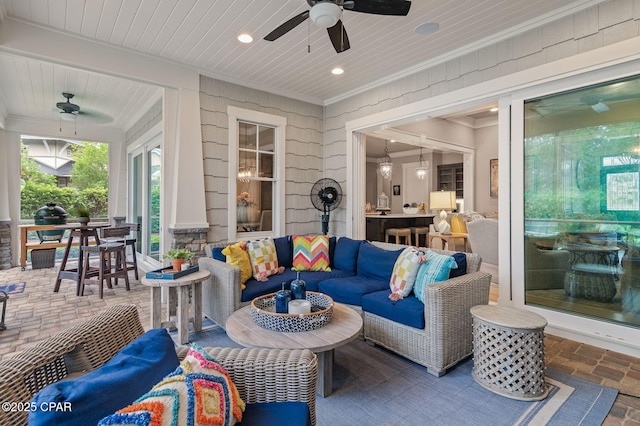 22207 Fox Glenn Trce, Panama City Beach, FL 32413 - sunroom / solarium with plenty of natural light