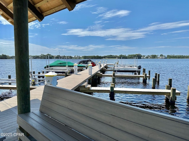22207 Fox Glenn Trce, Panama City Beach, FL 32413 - dock with boat lift and a water view