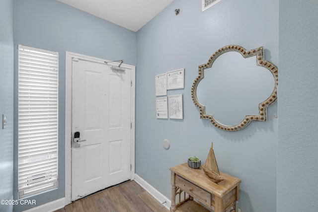 entryway featuring light hardwood / wood-style floors