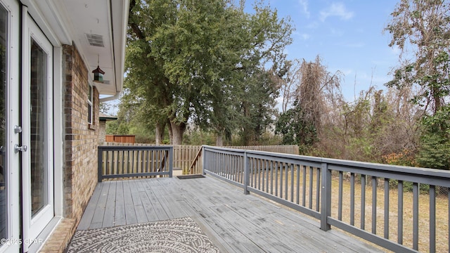 view of wooden terrace