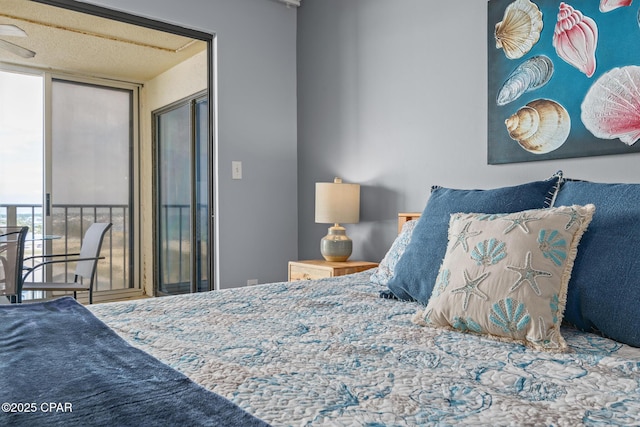 5801 Thomas Dr Unit 601, Panama City Beach, FL 32408 - bedroom with floor to ceiling windows