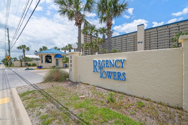 5801 Thomas Dr Unit 601, Panama City Beach, FL 32408 - view of community / neighborhood sign