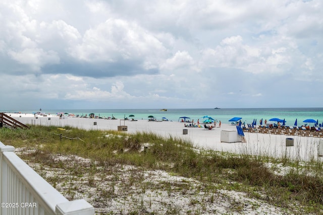 5801 Thomas Dr Unit 601, Panama City Beach, FL 32408 - property view of water with a beach view
