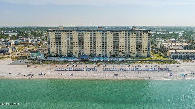 5801 Thomas Dr Unit 601, Panama City Beach, FL 32408 - aerial view with a beach view and a water view