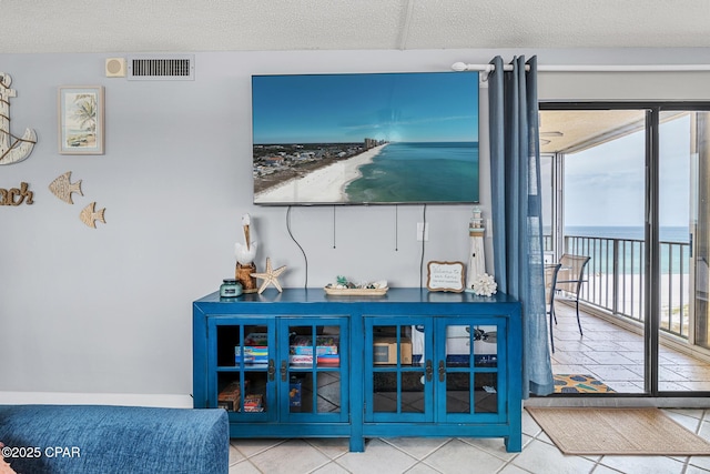5801 Thomas Dr Unit 601, Panama City Beach, FL 32408 - interior details with visible vents and a textured ceiling