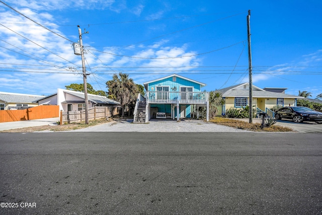 view of front of house with a carport