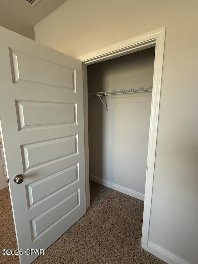 view of closet