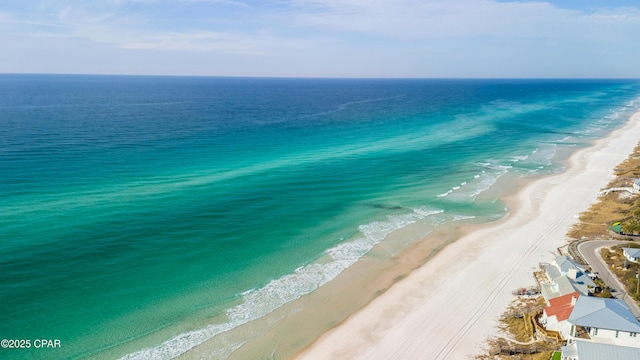 water view featuring a beach view