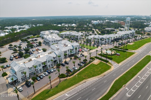 aerial view featuring a residential view