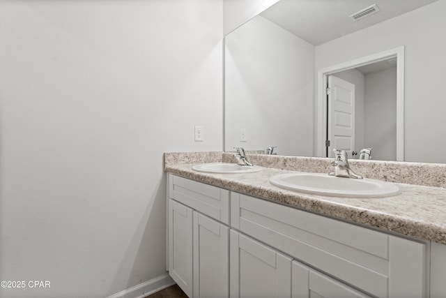 bathroom with vanity