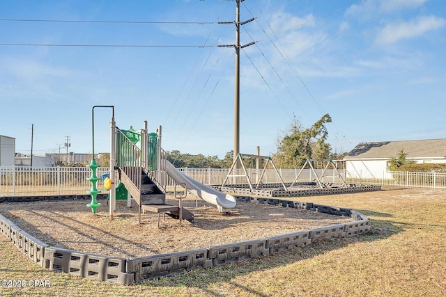 view of jungle gym