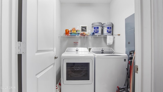 laundry area with washer and clothes dryer