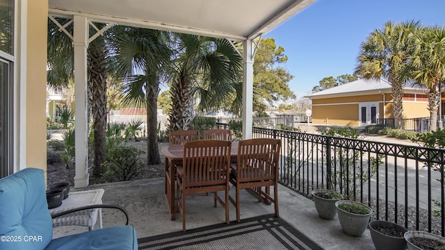 view of balcony