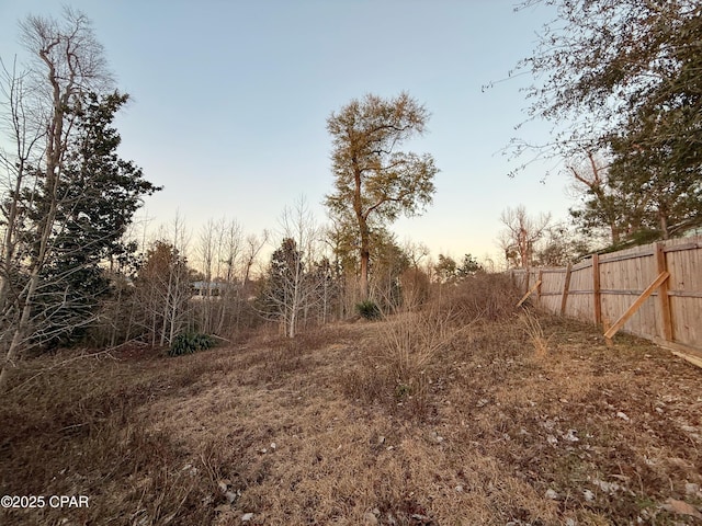 view of nature at dusk