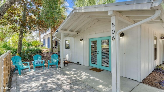 view of patio / terrace with french doors