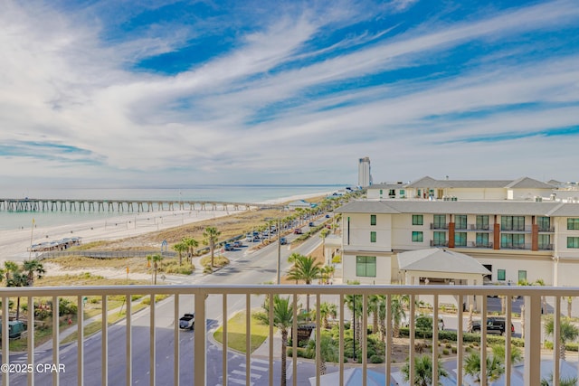 water view featuring a view of the beach