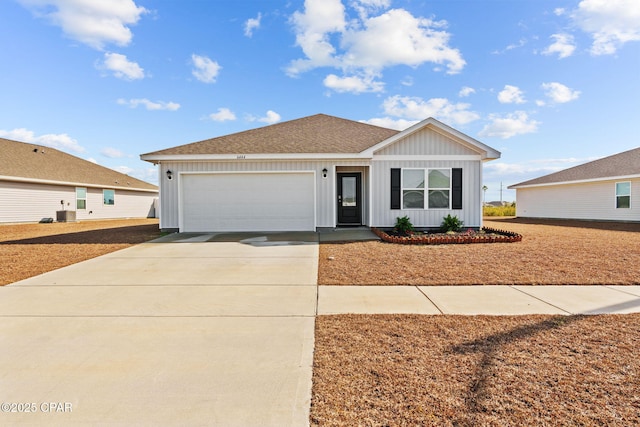 ranch-style house with a garage