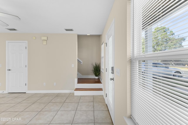 view of tiled entryway