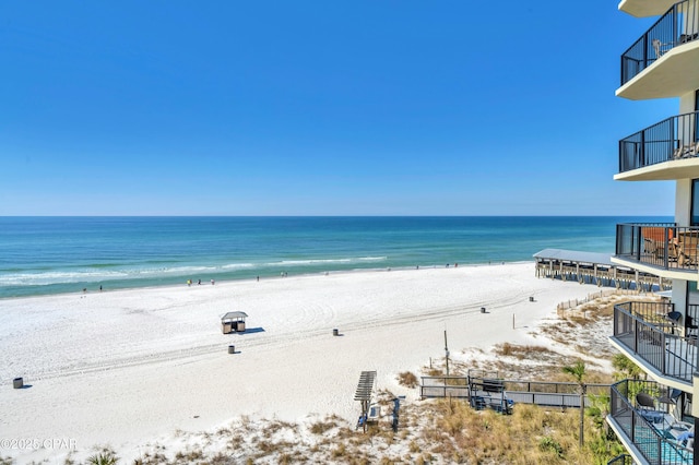 water view with a beach view