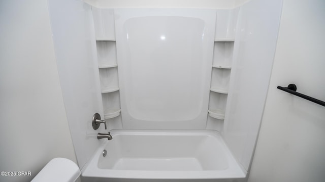 bathroom with shower / bathing tub combination