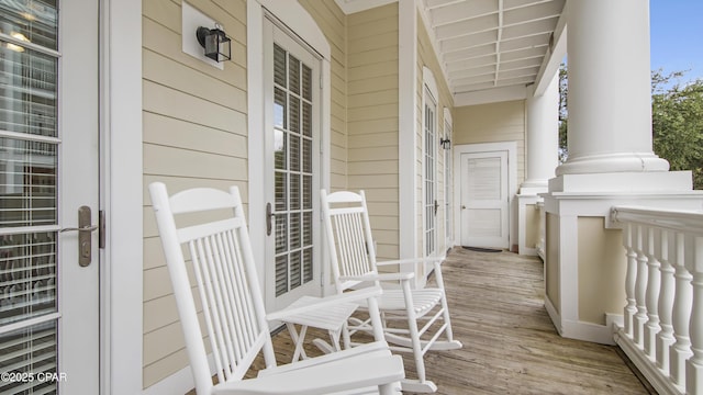 view of balcony