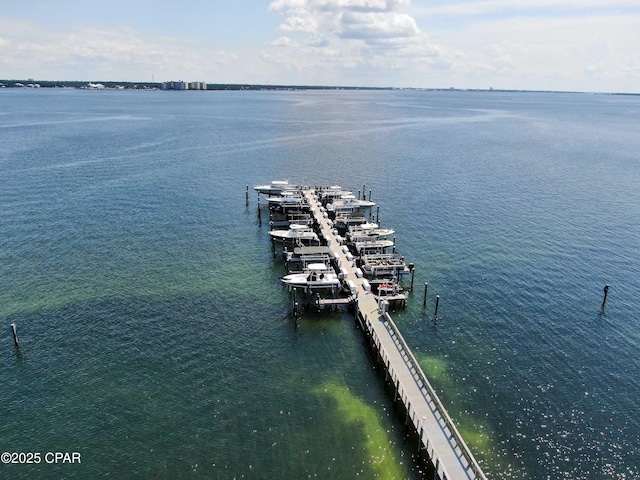 exterior space featuring a water view