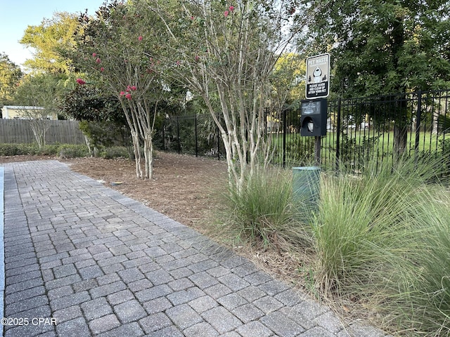 view of patio / terrace featuring fence