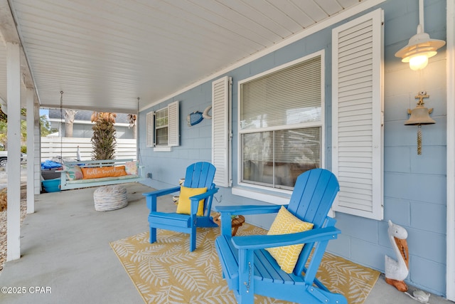 view of patio / terrace featuring a porch