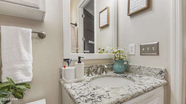 bathroom with vanity