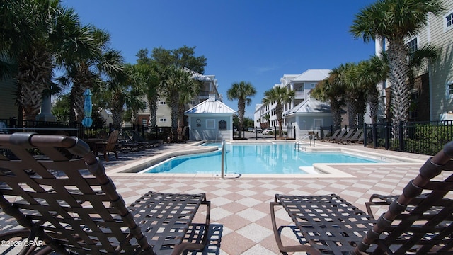 view of pool with a patio area