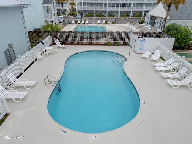 view of pool with a patio