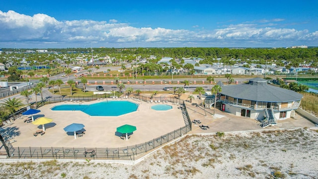 423 Snook Ln, Panama City Beach, FL 32408 - birds eye view of property