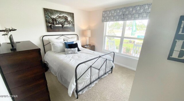 bedroom with carpet floors