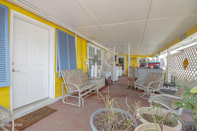 view of patio / terrace featuring a porch