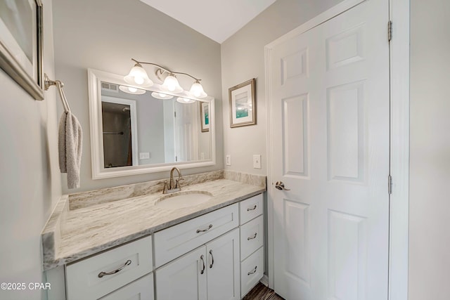 bathroom featuring vanity