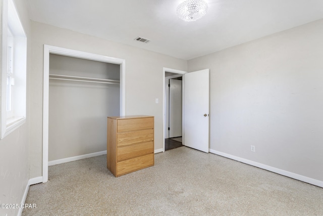 bedroom with a closet