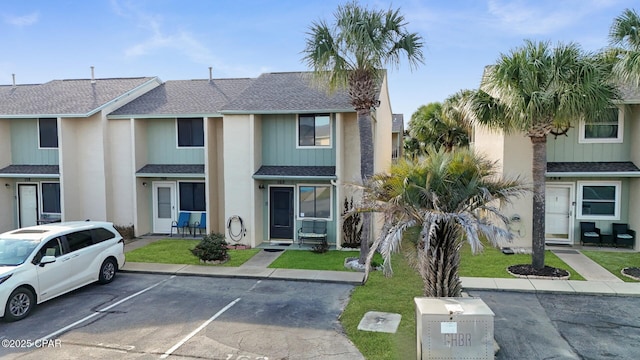 view of property with a front yard