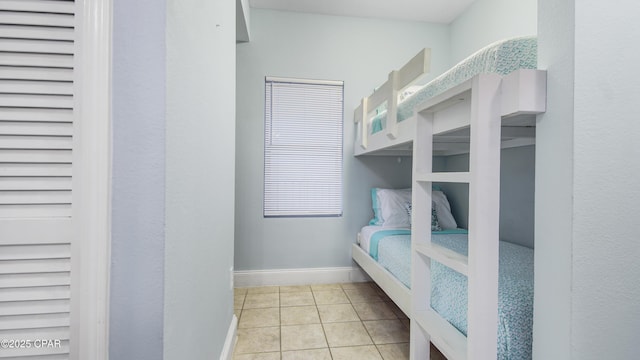 view of tiled bedroom