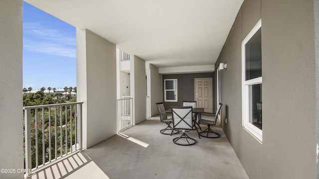 view of balcony