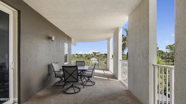 view of balcony