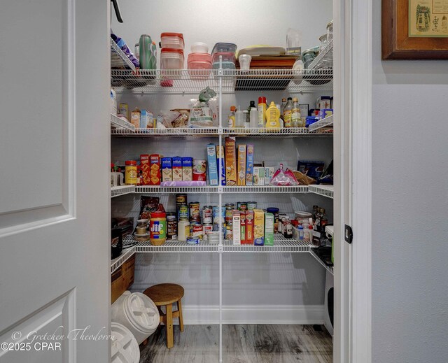 view of pantry