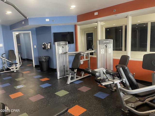 view of gym