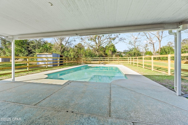 view of pool with a patio