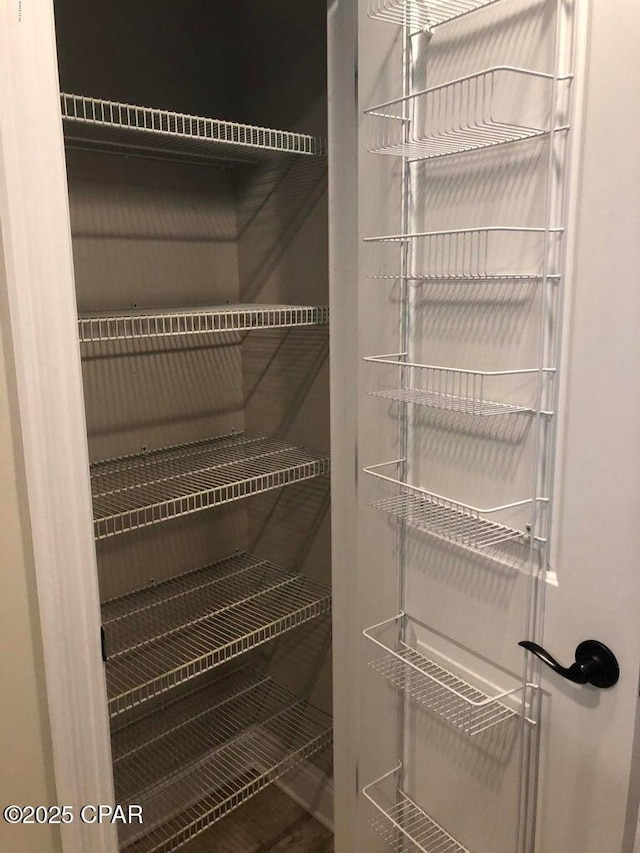 view of pantry