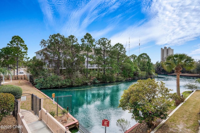 8730 Thomas Dr Unit 1211C, Panama City Beach, FL 32408 - water view with fence